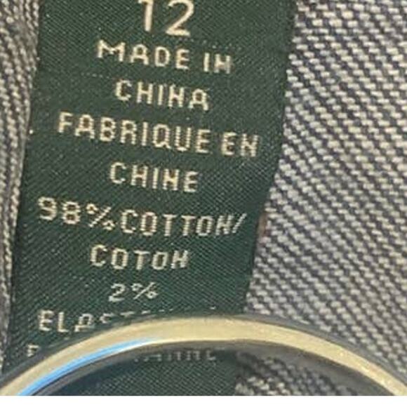 Lauren Ralph Lauren Jeans Womens 12 Blue Mid Rise Boot Cut Denim Med/ Dark Wash - Picture 8 of 10